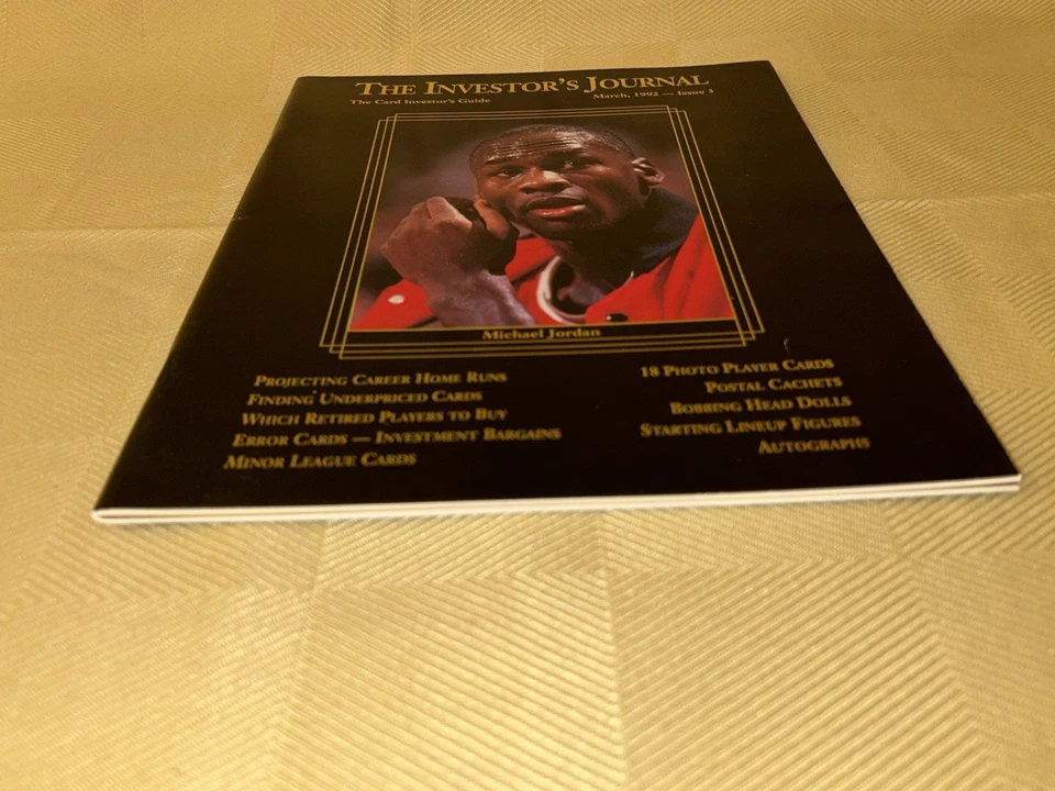 Michael Jordan The Investors Journal marzo 1992 número 3 con tarjetas excelente+ Foto 2 de 4