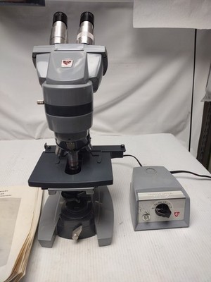 AO Spencer American Optical Dual 1036 Microscope with Objective Lens