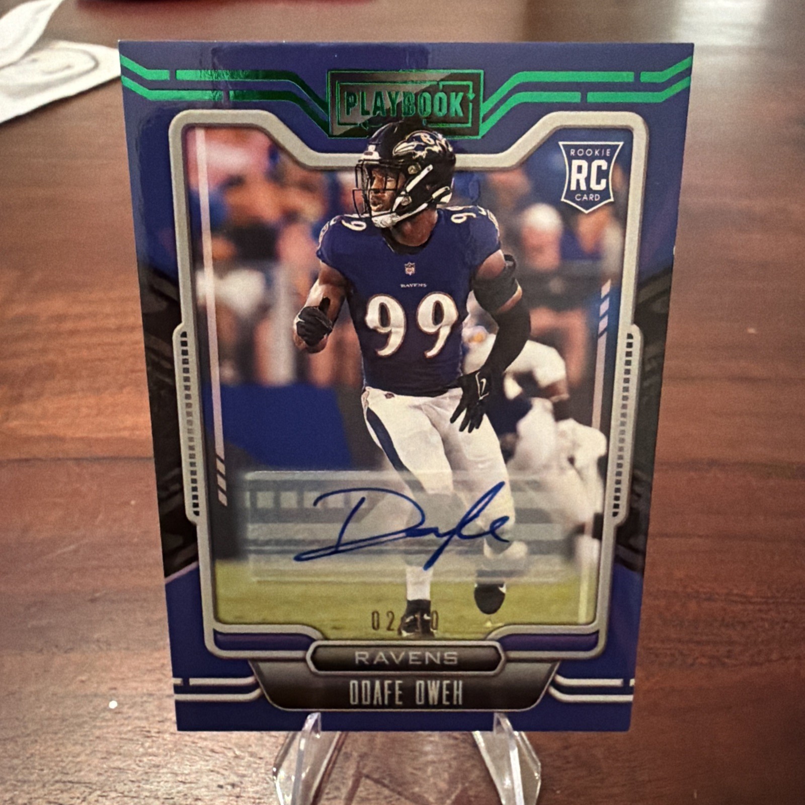 Odafe Oweh Panini Playbook #154 Signature-Platinum