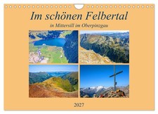 Calendar 2027 US Version In the beautiful Felbertal Wall Calendar 2027 12"