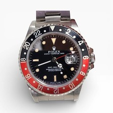 Full Set 1999 Rolex GMT Master Steel 40 mm Coke Bezel Cream Markers Watch 16700 3
