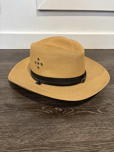 Maryland  Highway Patrol Uniform Campaign Hat RARE READ Stratton Self Forming