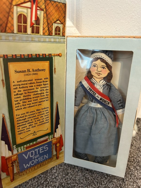 Vtg HALLMARK Susan B Anthony Collectible Doll Famous Americans Series 1979 