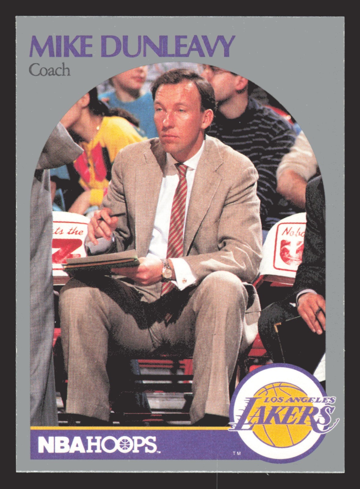 Mike Dunleavy 1990-91 Hoops #410 Coach Update Lakers NBA Basketball Card