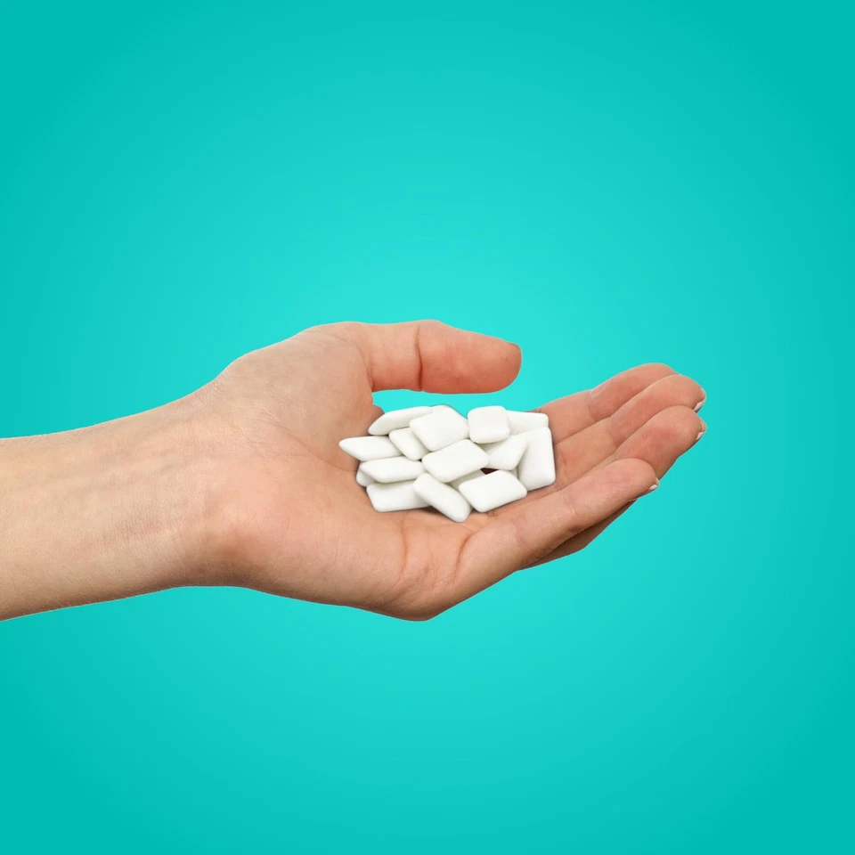 Chicle PUR Wintergreen sin azúcar 55 piezas paquete de 12 aptos para ceto Foto 3 de 4