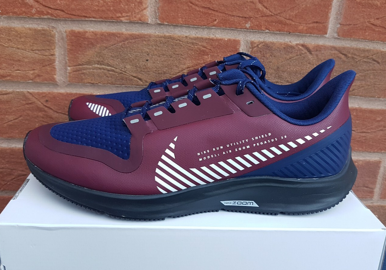 NIKE AIR ZOOM PEGASUS 36 SHIELD ID Nike By You SIZE UK 8 EUR 42.5 (CK5013 991)