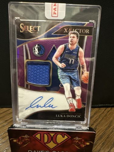 Luka Doncic - 2021 Select X-Factor Memorabilia Signatures Purple 13/49