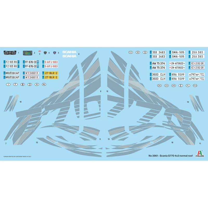 Modellino Camion Scania S770 4x2 Normale Roof - Edizione Limitata ITALERI 3961 - Immagine 3 di 4