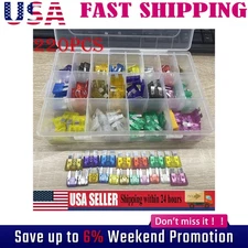 220PCS/Set Car Blade Fuse Assortment Assorted Blade Auto Truck Automotive