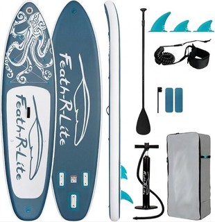 SUP Stand Up Paddle Board 320x84cm Komplettset Aufblasbar 150kg blau 1x benutzt