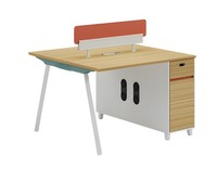 Schreibtisch Holzoptik Mit Stauraum Und RüCkenlehne Modernes BüRomöBel Design