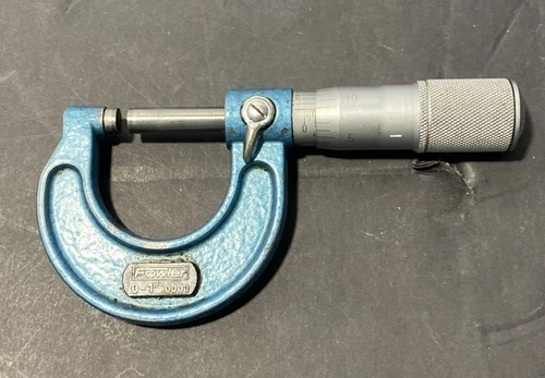 Fowler Micrometer 0-1” 52-240-001 Carbide Tips Used