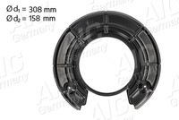 AIC Spritzblech, Bremsscheibe Hinterachse, Links, Rechts U.A. FüR Opel, Saab