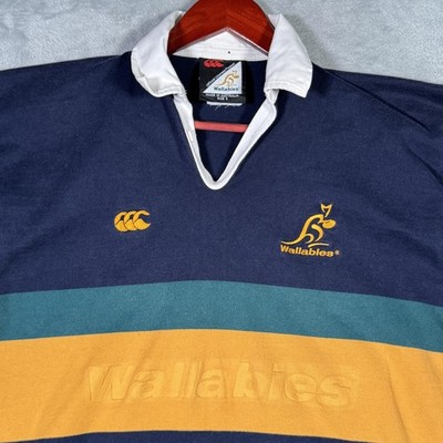 Vintage Australia Wallabies Rugby Shirt Mens Small Green