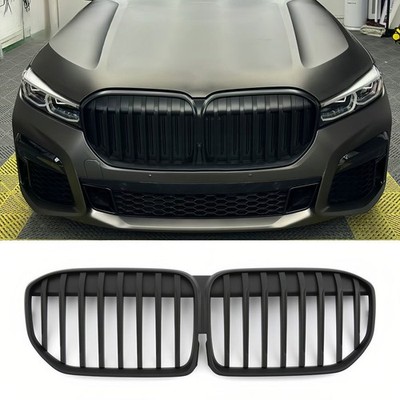 Matte Black Single Line Front Kidney Grille for BMW G11 G12 LCI 7 Series 2020-22