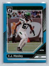 2024 Donruss Optic C.J. Mosley Aqua #214/299 #157