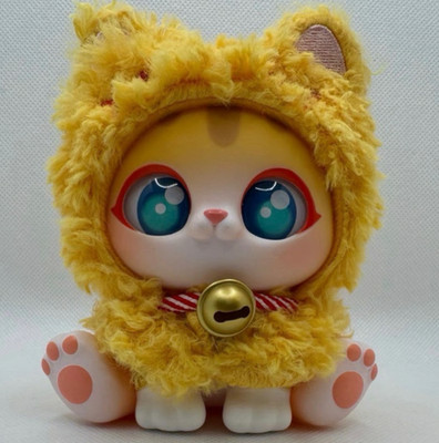 Supergg Picoco Lucky Cloak Cat Series Plush Confirmed Box: Golden Bean