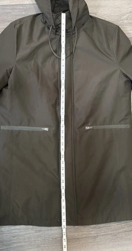 Andrew Marc Men's Mac Style Jacket Sz M Olive Green Removable Hood Gorpcore image 7