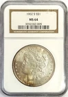 1902 S UNITED STATES MORGAN SILVER $1 DOLLAR COIN NGC MINT STATE 64