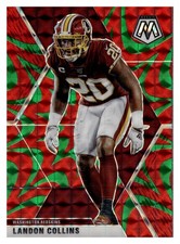 LANDON COLLINS 2020 Panini Mosaic REACTIVE GREEN #199 Commanders B9