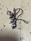 Sterling Silver Swarovski Pearl Cluster Earrings With Facetted Crystal — photo 9