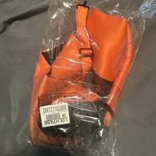 Men's Solid Orange 3 Piece Cummerbund Bow Tie Hanky Set Formals Proms Weddings
