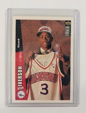 1996-97 Upper Deck Collector's Choice - Allen Iverson #301 (RC) Rookie Card. rookie card picture