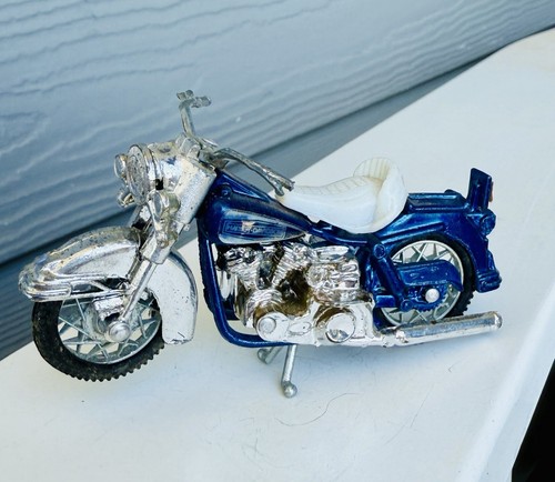 SSK 1:26 Scale Diecast "Champ of the Road" MotorCycle, Harley Davidson Blue Bike - Picture 2 of 8