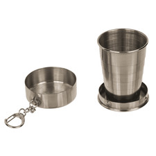 Schlüsselanhänger faltbares Schnapsglas Schnapsbecher Shotglas Trinkglas Metall