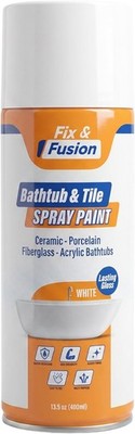FIX & FUSION Bathtub & Tile Spray Paint, High Adhession Water Resistant, 13.5 oz