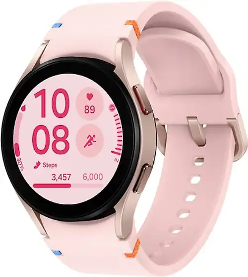 Samsung Galaxy Watch FE 40 mm Aluminiumgehäuse pink gold am Silikonarmband pink