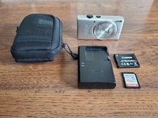 Canon Powershot ELPH 115 IS Silver 16.0MP Digital Camera SD Card Charger Battery