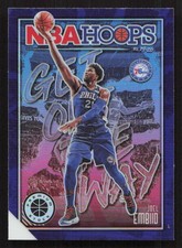 2019-20 Hoops Joel Embiid Get Out the Way Holo #10 Card