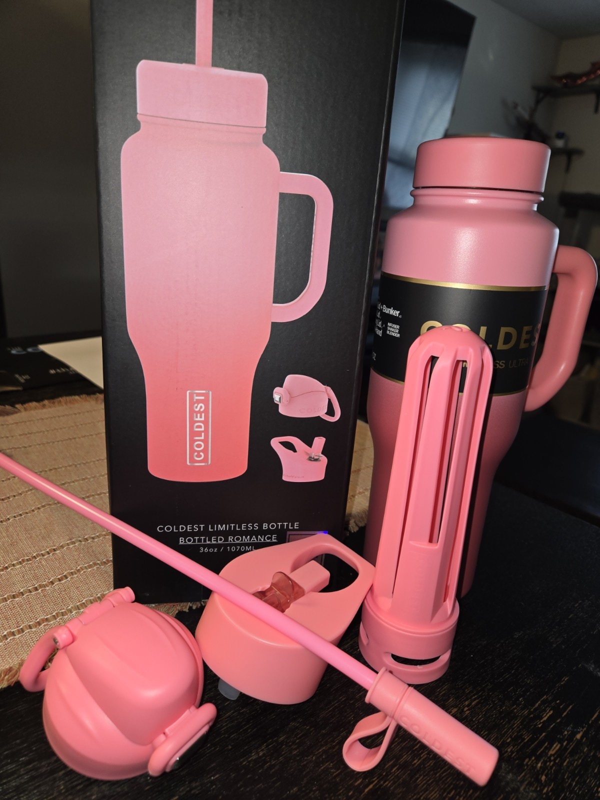 With Handle And 3 Lids Straw Included 36oz