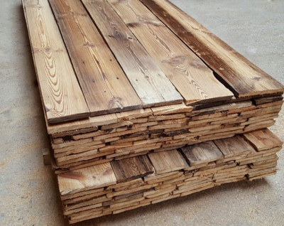 Altholz Antikholz Massivholz Bretter Balken Wandverblender Gebürstet 100-150cm