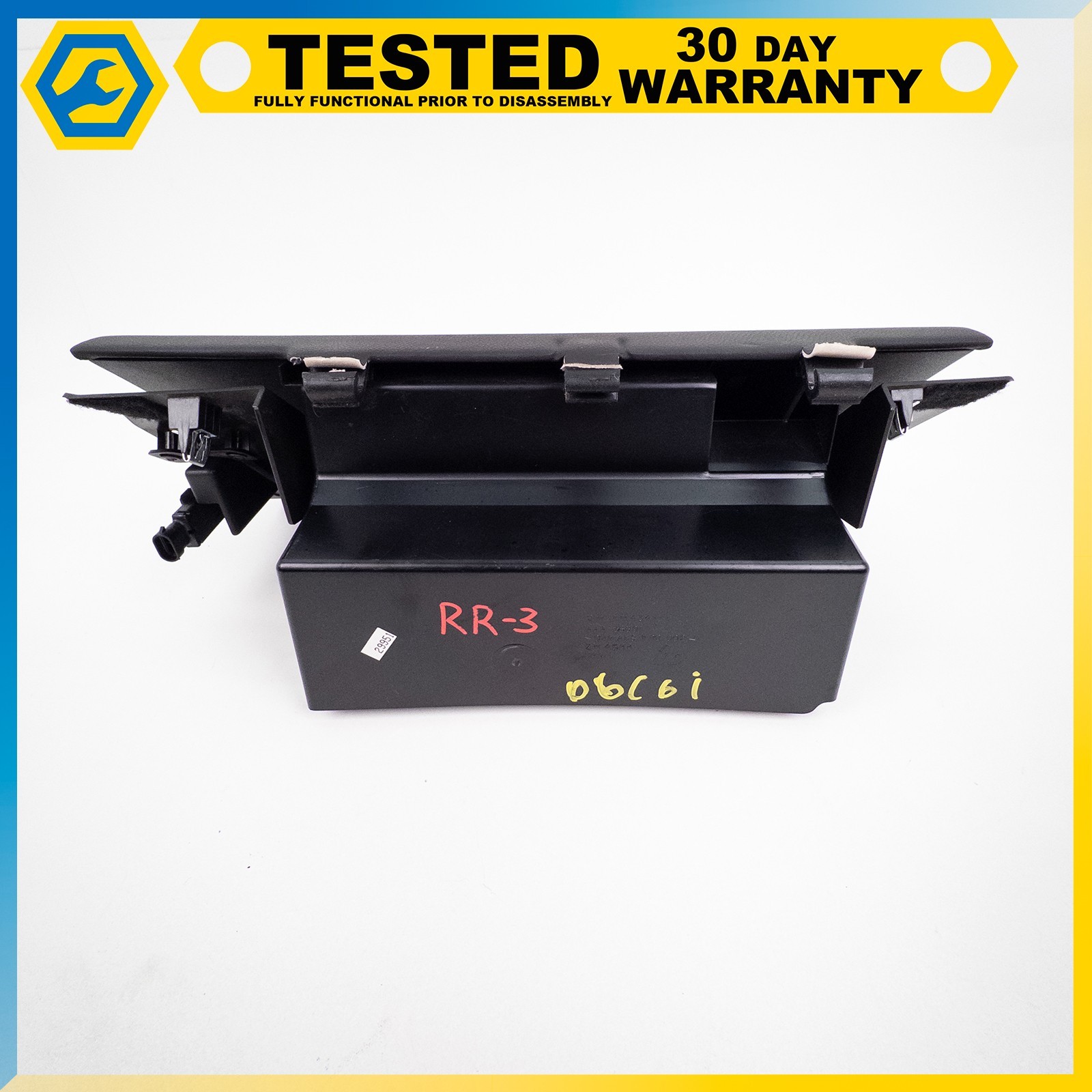 05-13 CHEVROLET CORVETTE C6 DASHBOARD COMPLETE GLOVE BOX ASSEMBLY BLACK OEM