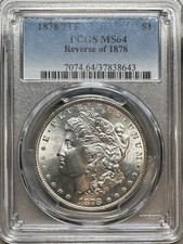 1878  7TF  MORGAN DOLLAR  PCGS  MS64  BETTER DATE