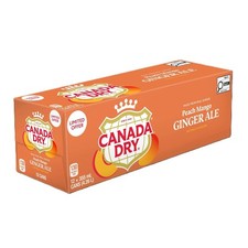 Canada Dry Peach Mango Ginger Ale – Limited Run – 12 Cans - 355ml