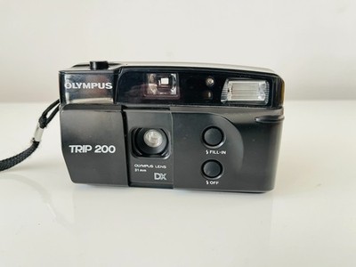 Olympus Trip 200 Automatik 35mm Filmkamera Point&Shoot getestet funktioniert