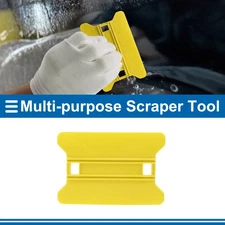 1 Pcs Car Squeegee for Film Yellow 11cm L Multifunctional Scraper Tool