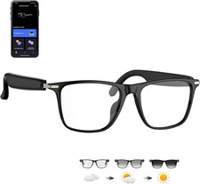 Ai Translation Smart Glasses with Chatgpt,Bluetooth Glasses with 164 Language T