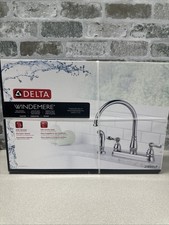 Delta Windemere Chrome 21996LF Kitchen Faucet with Side Sprayer, Traditional 4