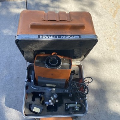 Vintage HP Hewlett-Packard 3810A Total Station Survey Instrument w/ Case, Manual