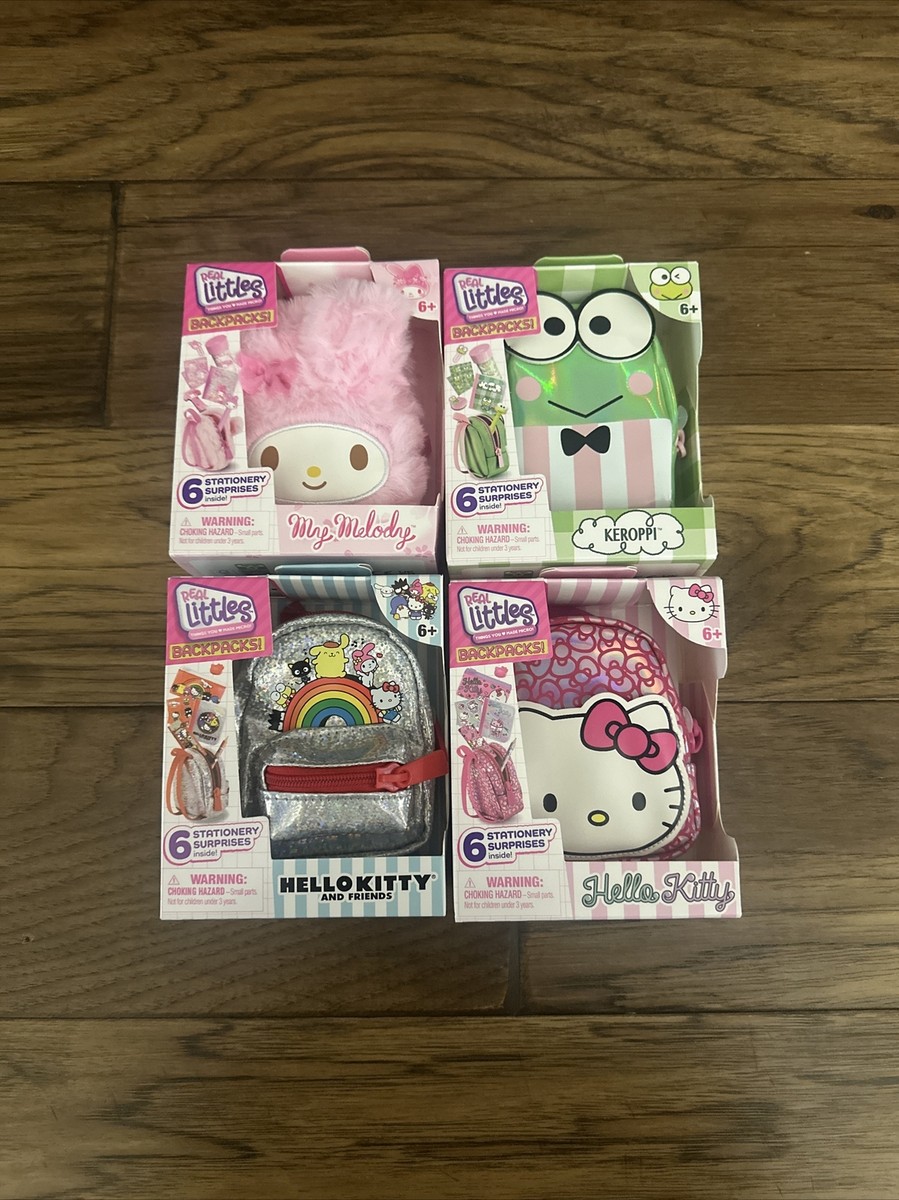 Real Littles Backpacks HELLO KITTY- KEROPPI -MY MELODY- 2024 NEW