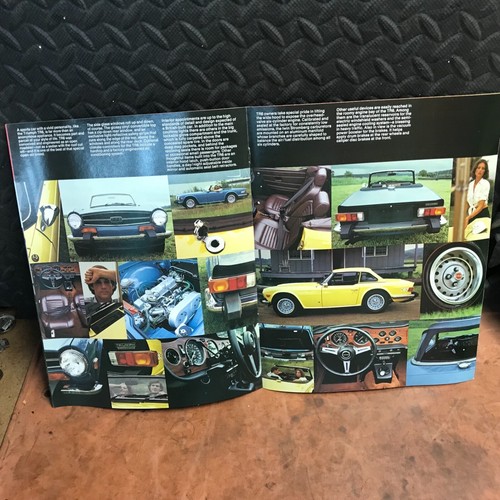 Triumph TR6 1974 folleto de ventas de British Leyland original lote antiguo envío gratuito - Imagen 4 de 7