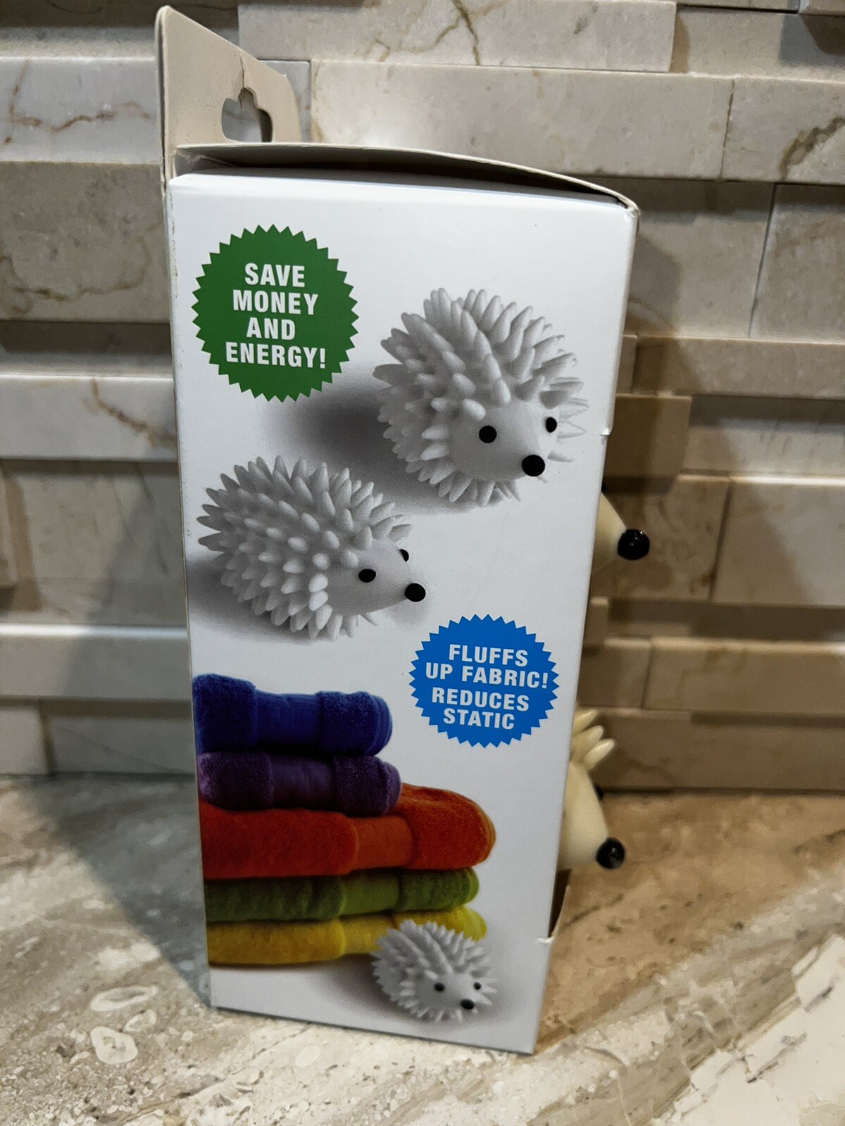 Kikkerland Dryer Buddies Hedgehog Reusable Natural Fabric Softener