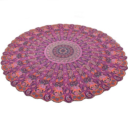 Tapestry Round Mandala Beach Mat Towel Throw Hippie Blanket Indian Picnic Boho - Picture 85 of 111