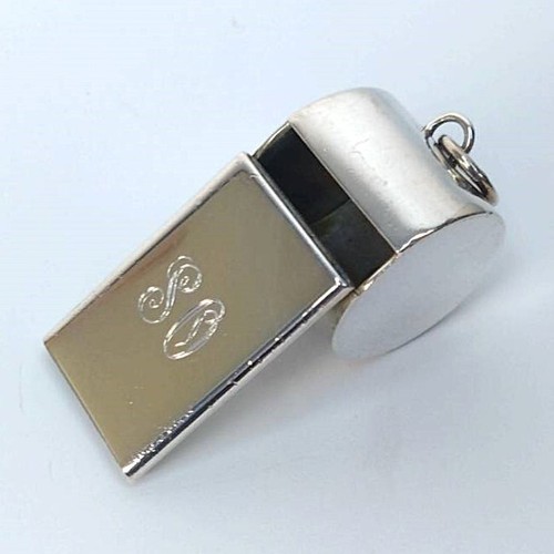 Collana Tiffany & Co. Vintage Argento Sterling 925 Fischietto Sfera Catena Pendente - Foto 6 di 18