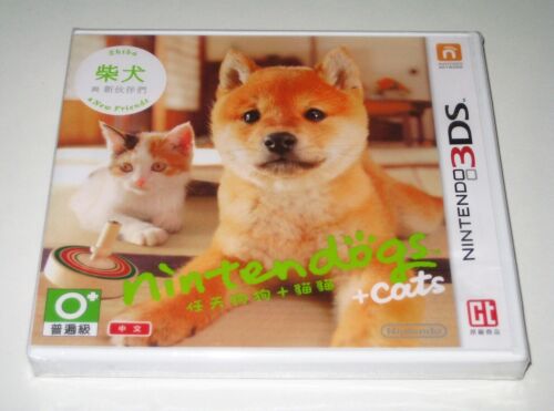 *New Sealed & RARE HongKong Version* Nintendo 3DS Game Nintendogs & Cats Shiba - Picture 2 of 5