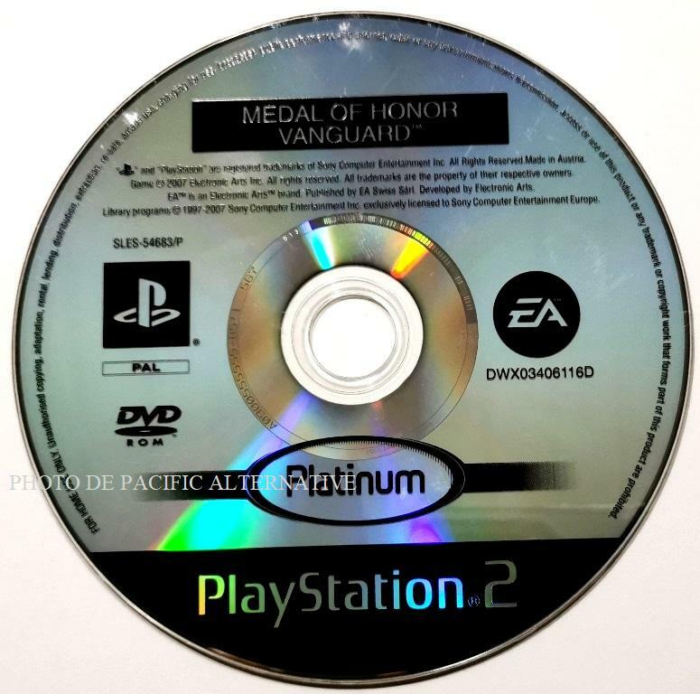 jeu MEDAL OF HONOR AVANT GARDE Platinum PLAYSTATION 2 francais PS2 vanguard 